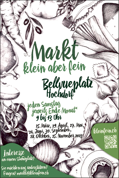 Markt, klein aber fein, auf dem Bellevueplatz, 09.00 bis 14.00 Uhr
